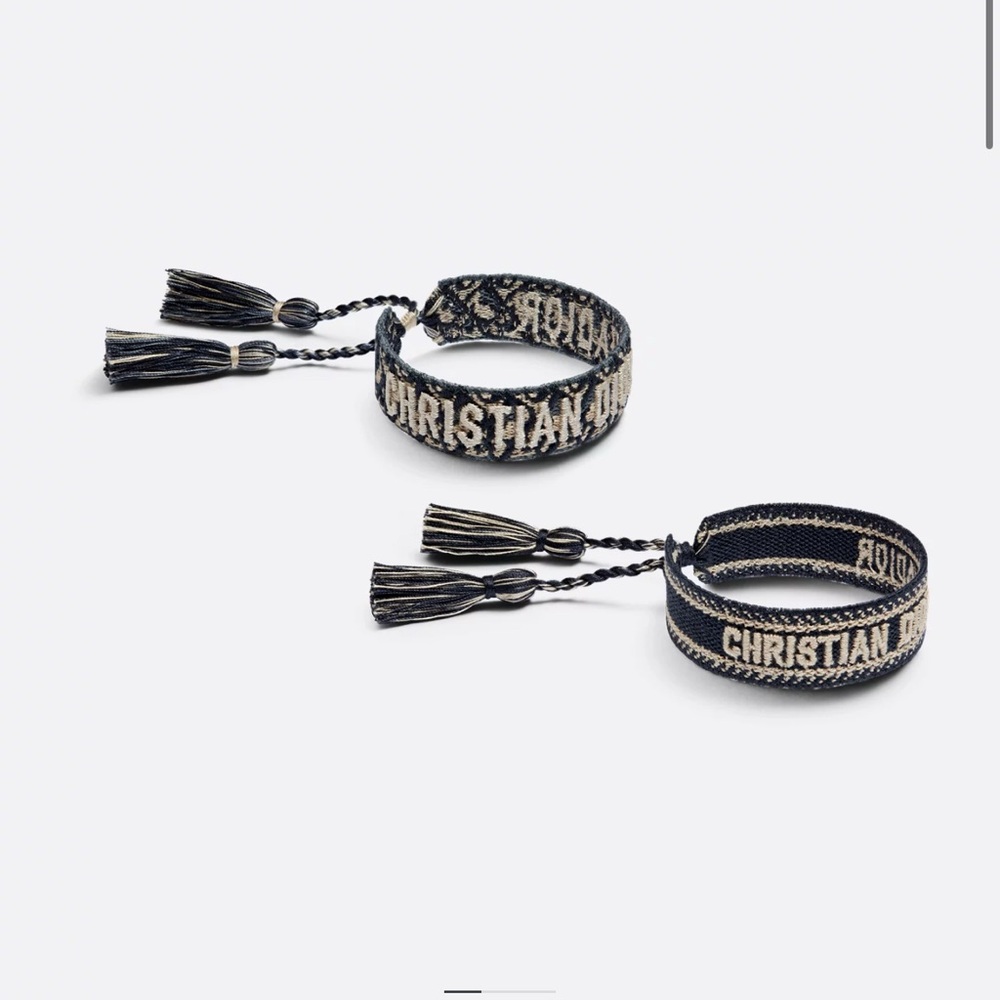 Navy blue Christian Dior Bracelet Set
